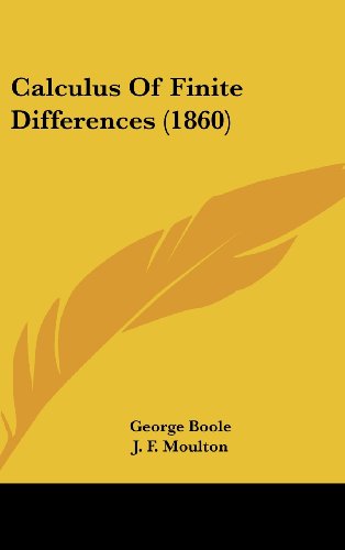 Cover for George Boole · Calculus of Finite Differences (1860) (Hardcover Book) (2008)