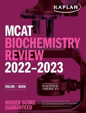 Cover for Kaplan Test Prep · MCAT Biochemistry Review 2022-2023: Online + Book - Kaplan Test Prep (Paperback Book) (2021)