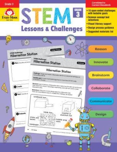 Cover for Evan-Moor · Stem Lessons and Challenges, Grade 3 (Taschenbuch) (2019)