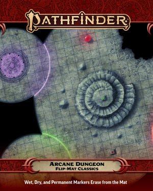 Pathfinder Flip-Mat Classics: Arcane Dungeon - Paizo Staff - Kirjat - Paizo Publishing, LLC - 9781640785632 - tiistai 13. helmikuuta 2024
