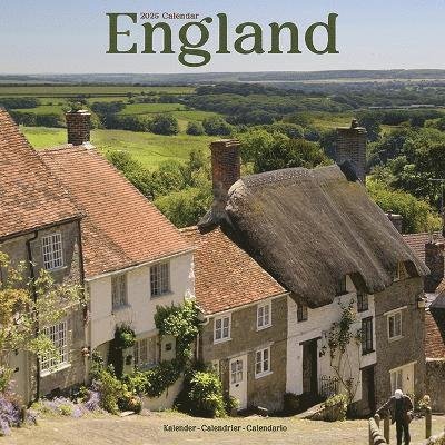 Cover for England Calendar 2025 Square Travel Wall Calendar - 16 Month (Calendar) (2024)