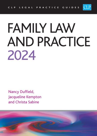 Cover for Sabine · Family Law and Practice 2024: Legal Practice Course Guides (LPC) (Pocketbok) [Revised edition] (2024)