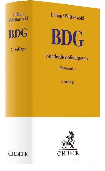 Cover for Urban · Bundesdisziplinargesetz (BDG),Komm (Book)