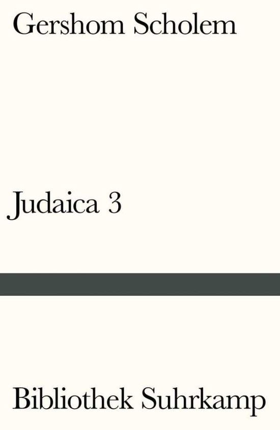 Cover for Scholem · Judaica III (Book)