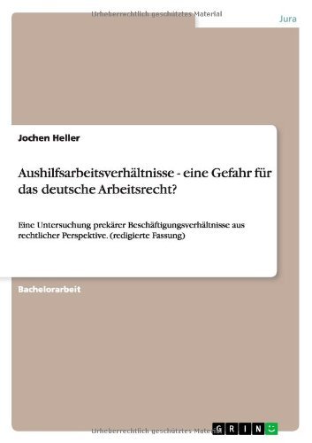 Cover for Heller · Aushilfsarbeitsverhältnisse - ei (Bok) [German edition] (2013)