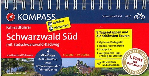 Cover for Mair-Dumont / Kompass · Kompass Fahrradführer 6412: Schwarzwald Süd mit Südschwarzwald Radwe (Book) (2013)