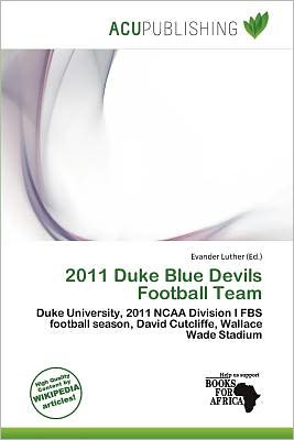 Cover for Evander Luther · 2011 Duke Blue Devils Football Team (Book) (2011)