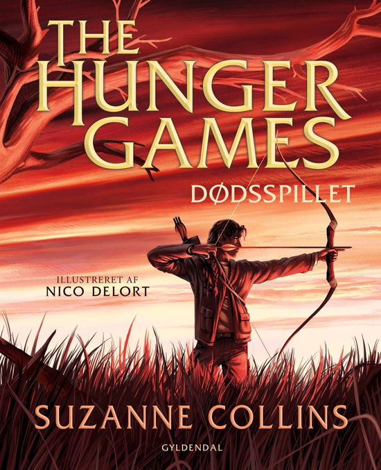 Cover for Suzanne Collins · The Hunger Games: The Hunger Games 1 - Dødsspillet. Illustreret (Indbundet Bog) [1. udgave] (2024)