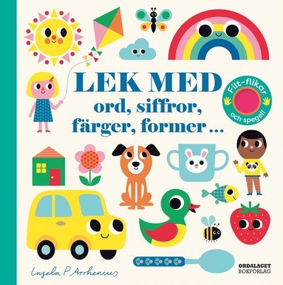 Cover for Ingela P Arrhenius · Lek med ord, siffror, färger, former (Board book) (2023)