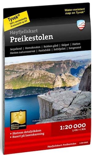 Cover for Calazo · Preikestolen - Høyfjellskart - High alpine map (Landkart) (2019)