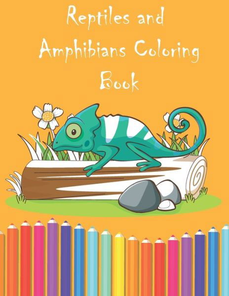 Cover for Amzil Coloring Book · Reptiles and Amphibians Coloring Book (Taschenbuch) (2021)