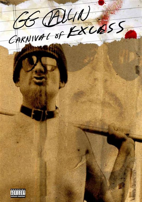 Cover for Gg Allin · Carnival of Excess (DVD) (2016)