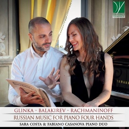 Cover for Costa,sara / Casanova,fabiano · Russian Music for Piano 4 Hands (CD) (2019)