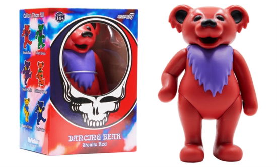 Grateful Dead- Dancing Bear (Stealie Red) Reaction Figure - Grateful Dead - Merchandise - SUPER 7 - 0840049816633 - 10. januar 2023