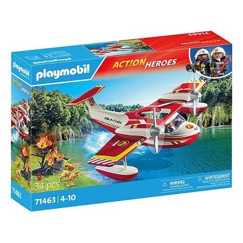 Playmobil Action Heroes Brandweervliegtuig met Blusfunctie - 71463 - Playmobil - Produtos - Playmobil - 4008789714633 - 
