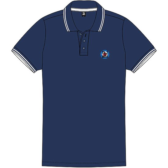 Cover for The Who · The Who Unisex Polo Shirt: Target Logo (Bekleidung) [size S] [Blue - Unisex edition]