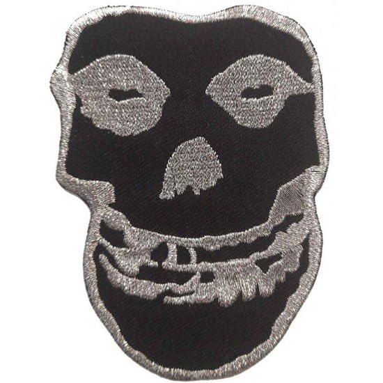 Misfits Woven Patch: Inverted Silver Skull (Standard) - Misfits - Merchandise -  - 5056561000633 - 