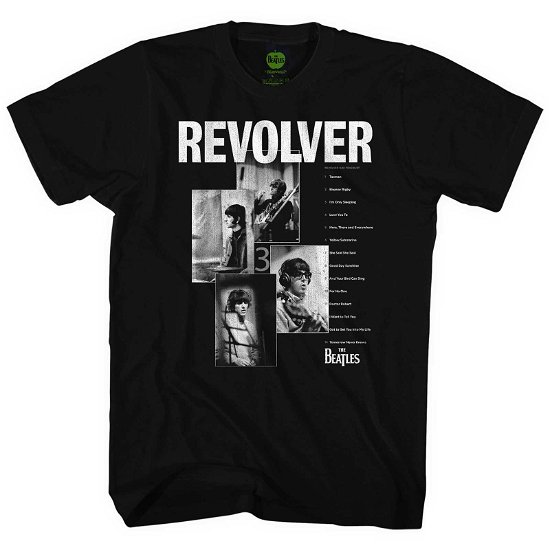 The Beatles Unisex T-Shirt: Revolver Track List - The Beatles - Merchandise -  - 5056561055633 - 