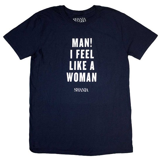 Cover for Shania Twain · Shania Twain Unisex T-Shirt: Feel Like A Woman (T-shirt) [size M]