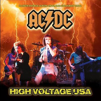 Cover for AC/DC · High Voltage USA (Flame Coloured Vinyl) (10&quot;) (2021)