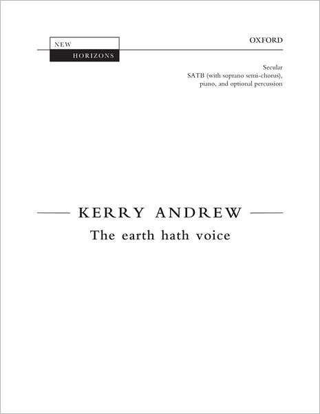 The earth hath voice - New Horizons -  - Książki - Oxford University Press - 9780193379633 - 8 września 2024