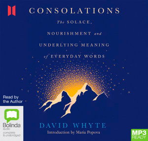 Cover for David Whyte · Consolations: The Solace, Nourishment and Underlying Meaning of Everyday Words (Audiobook (MP3)) [Unabridged edition] (2019)