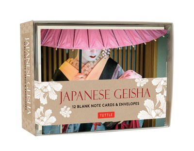 Japanese Geisha Note Cards: 12 Blank Note Cards and Envelopes - Tuttle Editors - Kirjat - Tuttle Publishing - 9780804851633 - tiistai 21. toukokuuta 2019