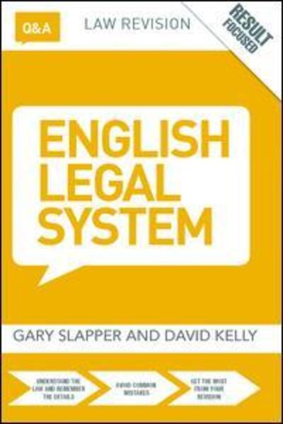 Cover for Gary Slapper · Q&amp;A English Legal System - Questions and Answers (Hardcover Book) (2017)