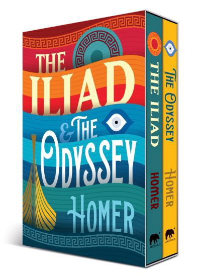 Cover for Homer · The Iliad and The Odyssey: 2-Book paperback boxed set - Arcturus Classic Collections (Book) (2022)