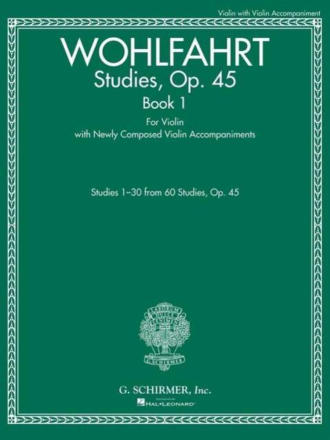 Cover for Franz Wohlfahrt · Franz Wohlfahrt: Studies, Op. 45 Book I (Paperback Book) (2015)