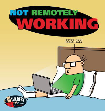 Not Remotely Working - Dilbert - Scott Adams - Libros - Andrews McMeel Publishing - 9781524875633 - 5 de enero de 2023