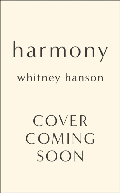 Cover for Whitney Hanson · Harmony: poems to find peace (Bound Book) (2023)