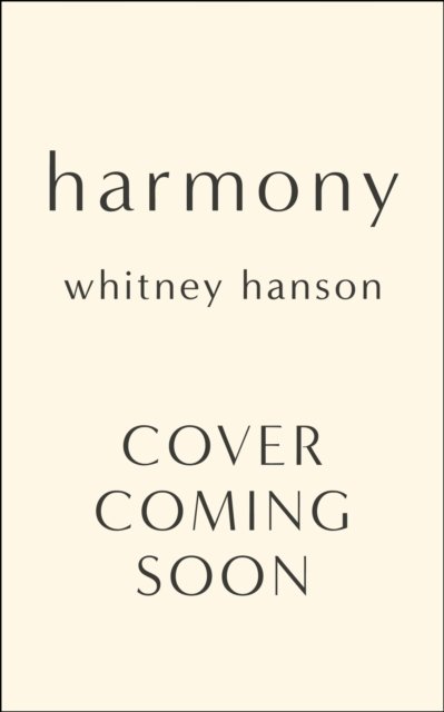 Cover for Whitney Hanson · Harmony: poems to find peace (Innbunden bok) (2023)