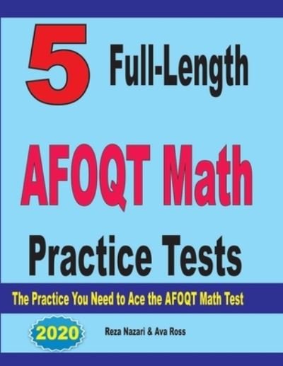 Cover for Ava Ross · 5 Full-Length AFOQT Math Practice Tests (Paperback Bog) (2020)