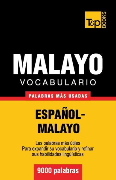 Cover for Victor Pogadaev · Vocabulario espanol-malayo - 9000 palabras mas usadas - Spanish Collection (Paperback Book) [Spanish edition] (2013)