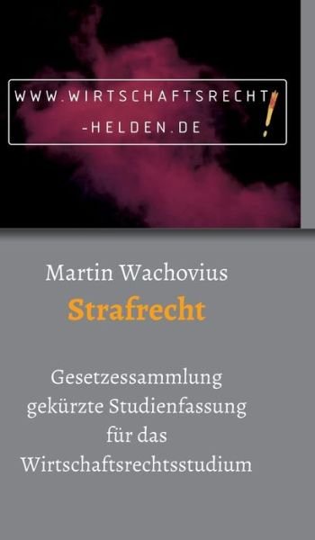 Cover for Wachovius · Strafrecht (Book) (2019)