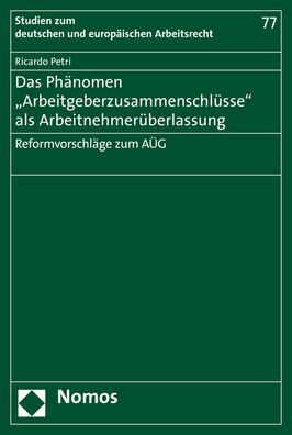 Cover for Petri · Das Phänomen &quot;Arbeitgeberzusammen (Book) (2019)