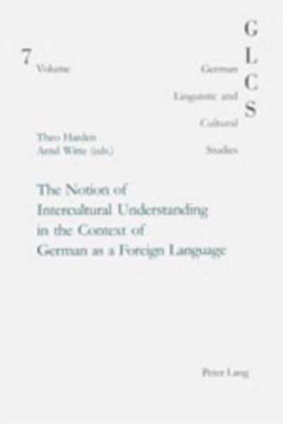 Cover for Jeanne Riou · The Notion of Intercultural Understanding in the Context of German as a Foreign Language - German Linguistic and Cultural Studies (Paperback Book) (2000)
