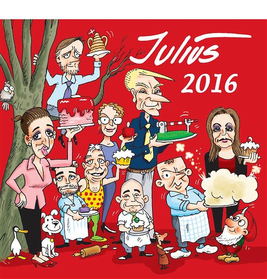 Cover for Jens Julius Hansen · Julius tegninger (Sewn Spine Book) [0.º edición] (2016)
