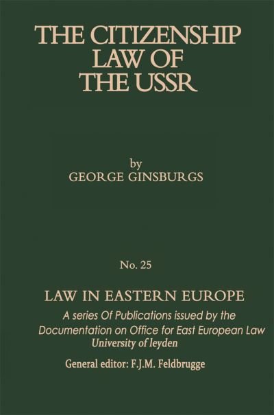 Cover for Ginsburgs · The Citizenship Law of.USSR (Book)