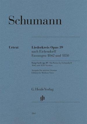 Cover for Robert Schumann · Song Cycle op. 39, On Poems by Eichendorff, Versions 1842 and 1850 (Paperback Bog) (2021)