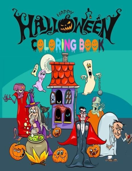 Happy Halloween Coloring Book - Wow Design Publications - Książki - Independently Published - 9798688627633 - 21 września 2020