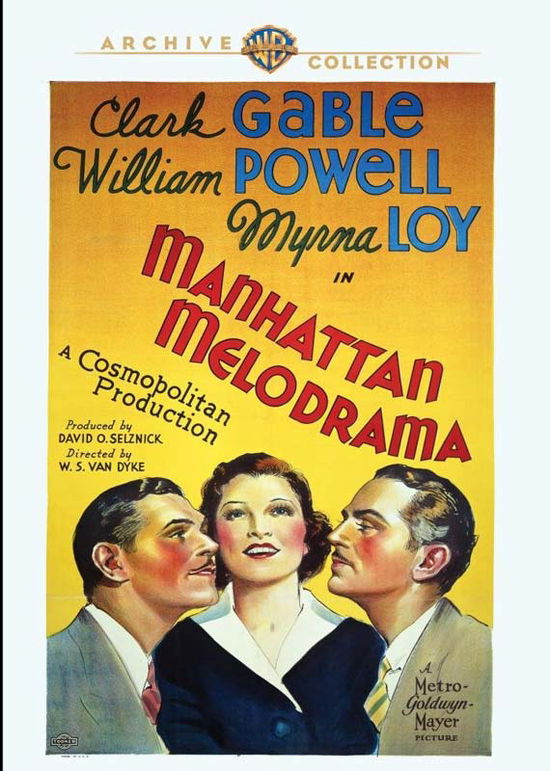 Cover for Manhattan Melodrama (1934) (DVD) (2017)