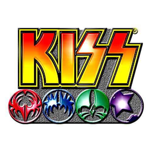 KISS Pin Badge: Logo & Icons - Kiss - Merchandise -  - 5055295301634 - 