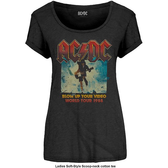 AC/DC Ladies T-Shirt: Blow Up Your Video - AC/DC - Fanituote - Perryscope - 5055979968634 - maanantai 12. joulukuuta 2016
