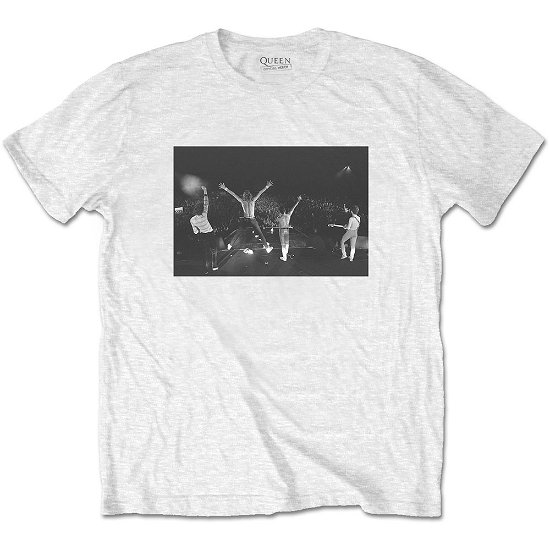 Cover for Queen · Queen Unisex T-Shirt: Crowd Shot (T-shirt) [size M] [White - Unisex edition]
