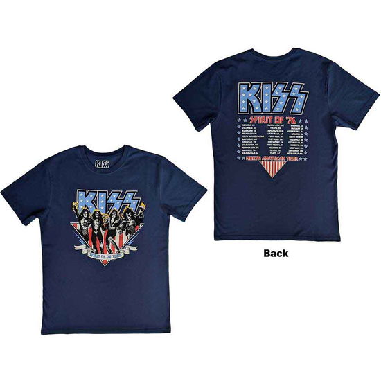 KISS Unisex T-Shirt: Americana (Back Print) - Kiss - Merchandise -  - 5056561045634 - May 2, 2023