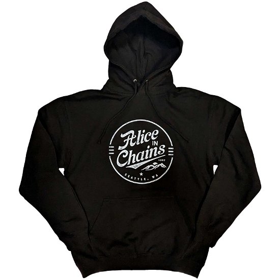 Alice In Chains Unisex Pullover Hoodie: Circle Emblem - Alice In Chains - Fanituote -  - 5056737208634 - 