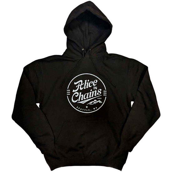 Alice In Chains Unisex Pullover Hoodie: Circle Emblem - Alice In Chains - Koopwaar -  - 5056737208634 - 