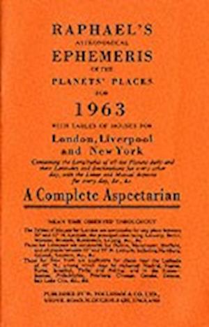 Cover for Edwin Raphael · Raphael's Astronomical Ephemeris: With Tables of Houses for London, Liverpool and New York (Paperback Book) [New edition] (1968)